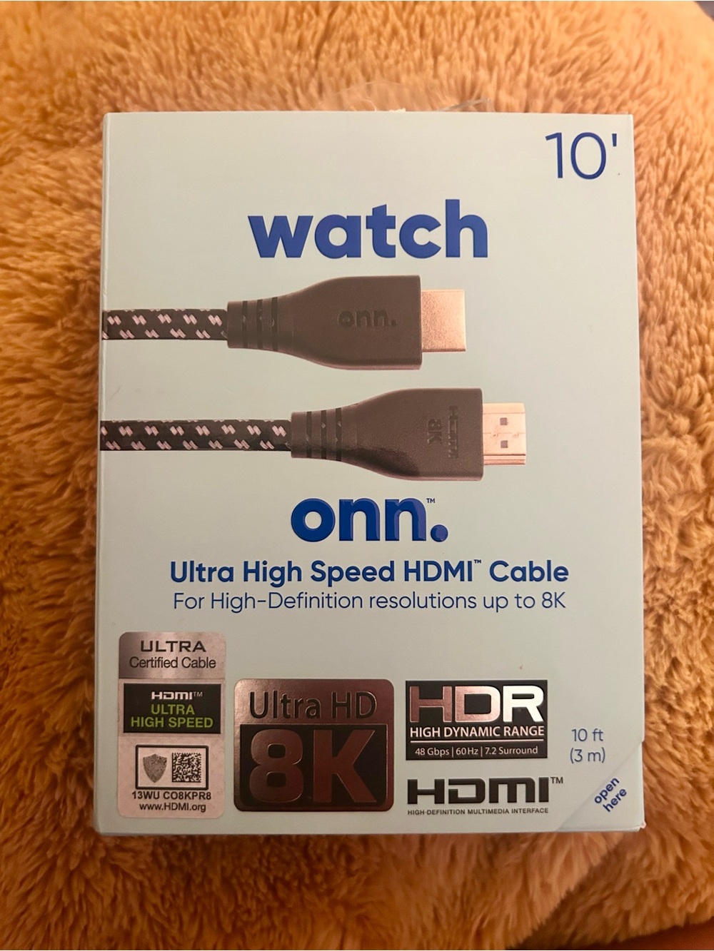 10' Ultra High Speed HDMI Cable 8k